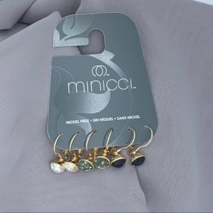 Minicci - set of 3 earrings